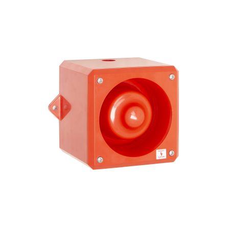 RS PRO Více tónová siréna Povrch Červená 32 24V dc CE & UKCA, RoHS 112 dB @ 1m IP66 AC/DC