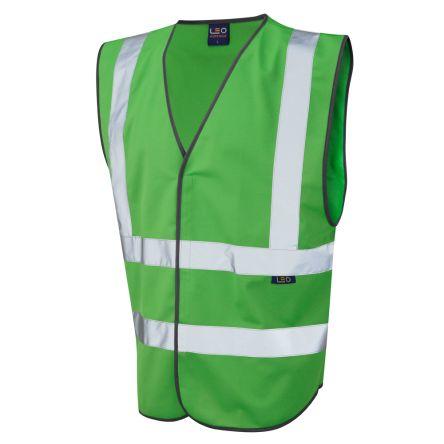 Leo Workwear Zelená Recyklovaný polyester Reflexní vesta 2XL