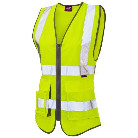Leo Workwear Žlutá Recyklovaný polyester Reflexní vesta M