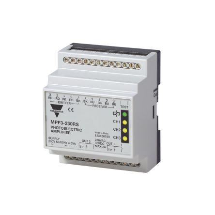 Carlo Gavazzi Fotoelektrický snímač LED 880 nm Blok Šroub, výstup: Relé IP40, IP67