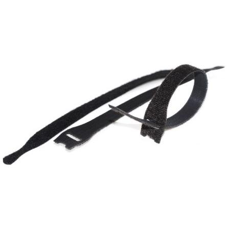 Suchý zip, Černá 13mm x, délka: 200 mm Předem nařezané Velcro