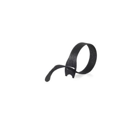 Suchý zip, Černá 20mm x, délka: 330 mm Předem nařezané Velcro