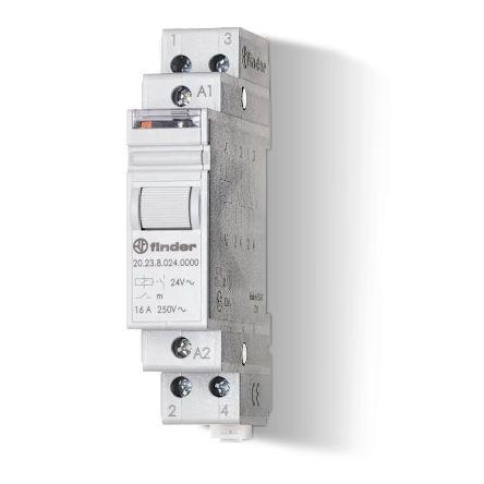 Finder Výkonové relé 1 NO/1 NC Lišta DIN 16A 230V ac 20