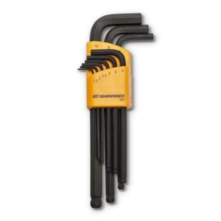 Šestihranný klíč, počet kusů: 9 Šestihran typ buzení Šestihran GearWrench