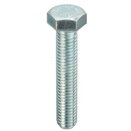 RS PRO Stavěcí šroub se šestihrannou hlavou, Lesklý zinek, Ocel, M10, délka: 45 mm
