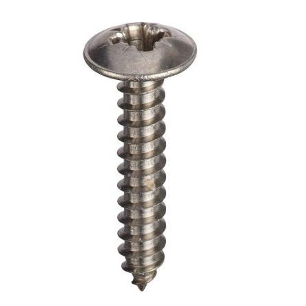RS PRO Samořezný šroub, Nerezová ocel, Nerezová ocel hlavice Příruba, délka: 19 mm