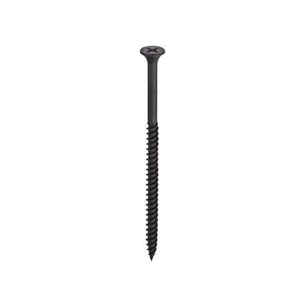 RS PRO Samořezný šroub, Černá, Ocel hlavice Trubka, délka: 3.5 mm