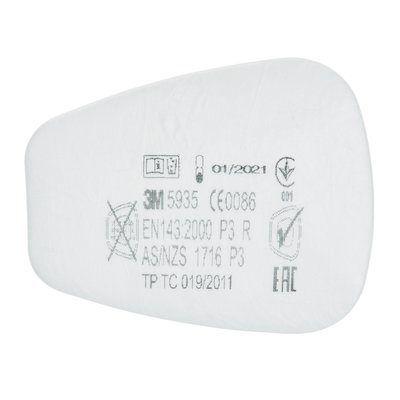 3M 5935 Prach Filtr, pro použití s: Respirátor řady 3M 5000