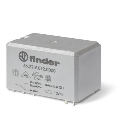 Finder Výkonové relé DPDT Montáž na plošný spoj 50A 24V 66
