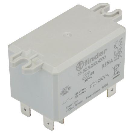 Finder Výkonové relé DPST Montáž na přírubu 50A 230V 66