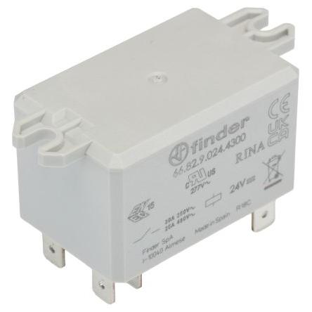 Finder Výkonové relé DPST Montáž na přírubu 50A 24V 66