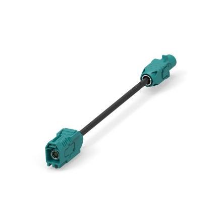 Koaxiální kabel, řada: 2081385 délka 600 mm, A: Vnější, A: Zástrčka FAKRA TE Connectivity, B: Vnitřní, B: FAKRA Jack,