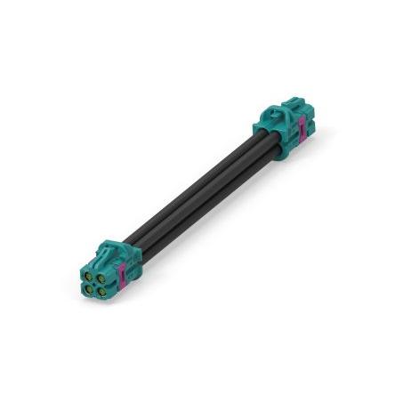 Koaxiální kabel, řada: 2081392, Černá Polyvinylchlorid 2 m TE Connectivity
