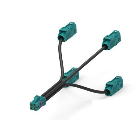 Koaxiální kabel, řada: 2081393, Černá Polyvinylchlorid 1 m TE Connectivity