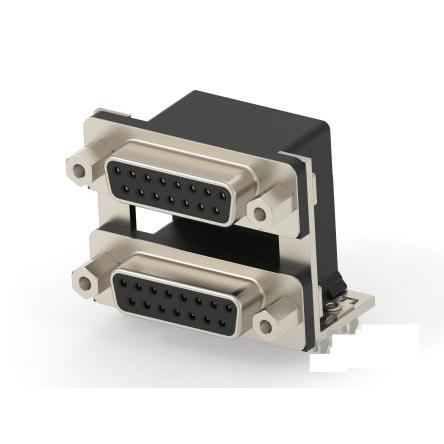 TE Connectivity Konektor D-Sub, řada: 2454917, orientace těla: Svislé 19.05 mm, Deska, Vložka se závitem 4 až 40