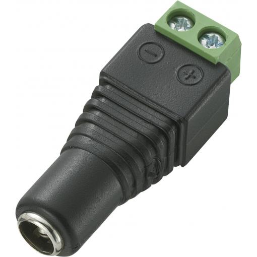 TRU COMPONENTS DC-13F nízkonapěťový konektor zásuvka, rovná 5.5 mm 2.5 mm 1 ks