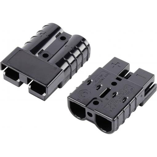 TRU COMPONENTS Konektor pro vysokoproudé baterie, 50 A černá Množství: 1 ks