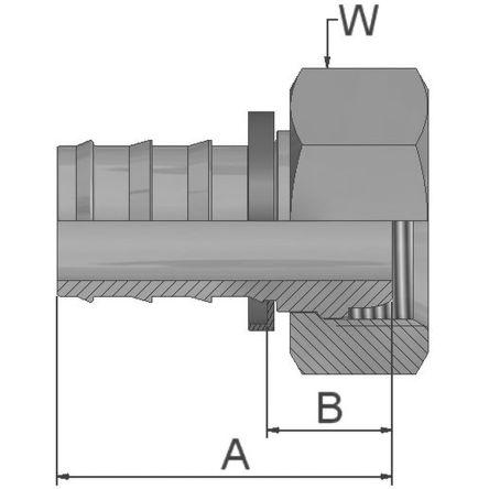 Hydraulická armatura Vnitřní 3C382-28-16 Parker Metrické 1 in
