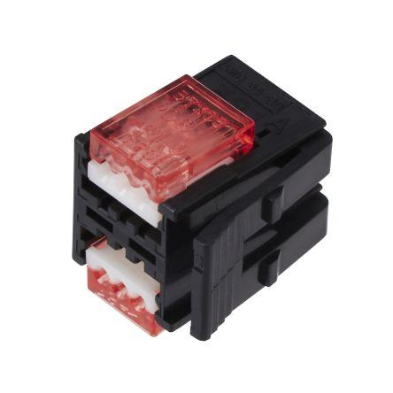 3M Zástrčka svorkovnice, řada: 371, Kabel Černá, počet cest: 4 3A, 20AWG, 26 AWG, 32V IDC