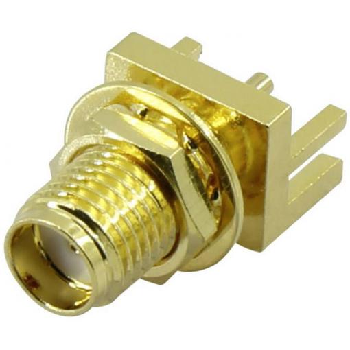 TRU COMPONENTS SMA-KE2 SMA konektor zásuvka, vestavná vertikální 50 Ω 1 ks