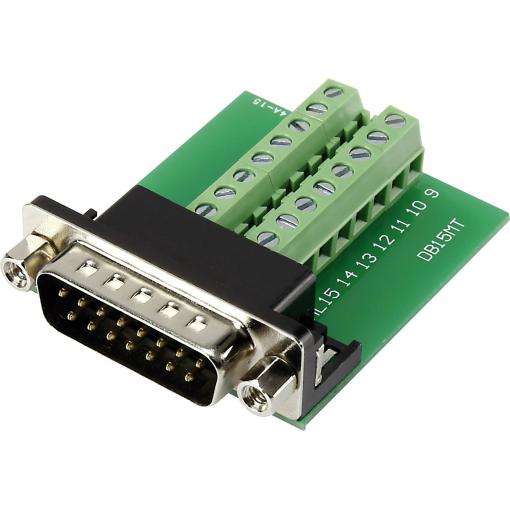 TRU COMPONENTS DSUB15M-16TB-2 1282790 D-SUB zástrčka 90 ° Pólů: 15 šroubovací 1 ks