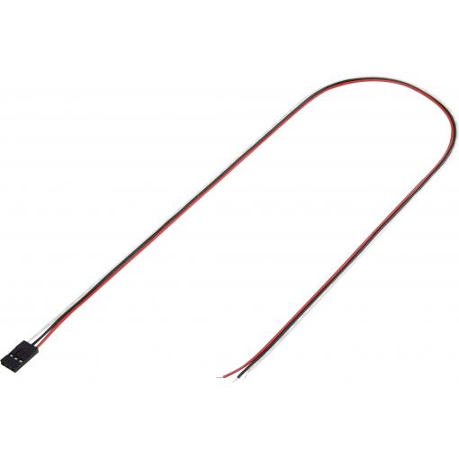TRU COMPONENTS zásuvkový konektor s vodiči 3, rozteč 2.54 mm, 1244003, 1 ks