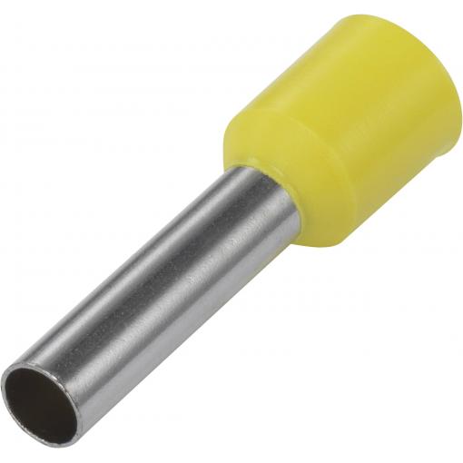 TRU COMPONENTS 1091292 dutinka 6 mm² částečná izolace žlutá 100 ks