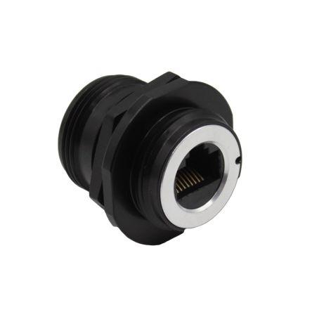 Bulgin Ethernetový konektor, řada: 600 Series - Ethernet Buccaneer Connectors Vnitřní Cat5e, Rovný Nestíněný