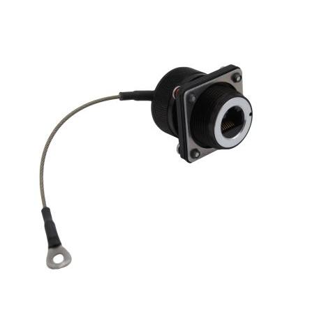Bulgin Ethernetový konektor, řada: 600 Series - Ethernet Buccaneer Connectors Vnitřní Cat5e, Rovný, Montáž na přírubu