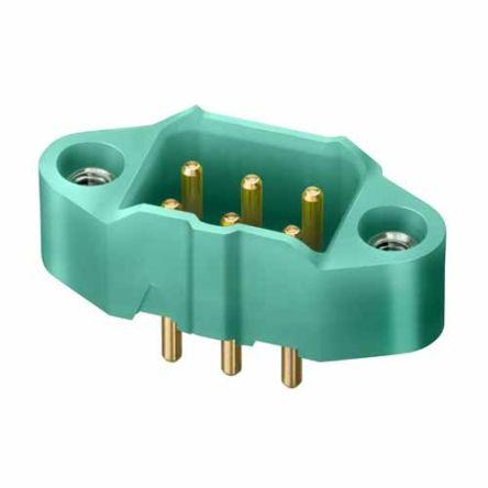 Patice PCB, řada: M300, orientace těla: Svislé, rozteč: 3 mm, počet kontaktů: 6, počet řad: 2, Montáž na plošný spoj