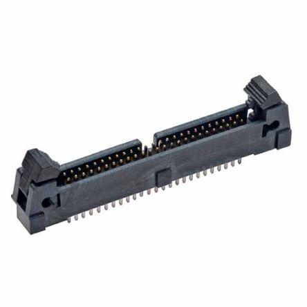 HARWIN Konektor PCB, řada: M50, Vodič-deska, počet kontaktů: 50, počet řad: 2, rozteč: 1.27 mm, orientace těla: Svislé,