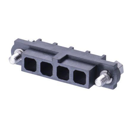HARWIN Ochranný kryt konektoru, řada: M80 Vnitřní, rozteč: 4 mm, počet kontaktů: 4, počet řad: 1, orientace těla: Rovný,
