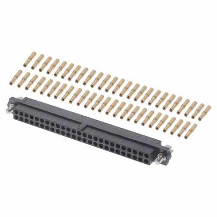 Patice PCB, řada: M80, orientace těla: Rovný, rozteč: 2 mm, počet kontaktů: 50, počet řad: 2, Kabel Krimpovací konektor