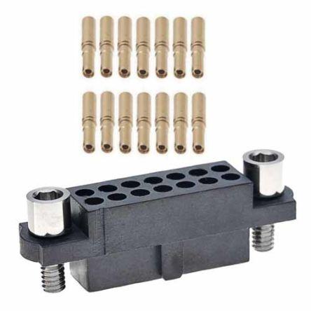 Patice PCB, řada: M80, orientace těla: Rovný, rozteč: 2 mm, počet kontaktů: 14, počet řad: 2, Kabel Krimpovací konektor