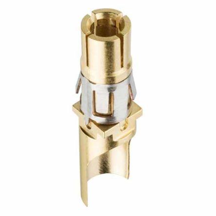 Kontakt pro kulaté konektory, řada: M80, Vnitřní, 10 AWG Kabel, pokovení: Zlatá, max. AWG: 10 AWG, typ kontaktu: Výkon,