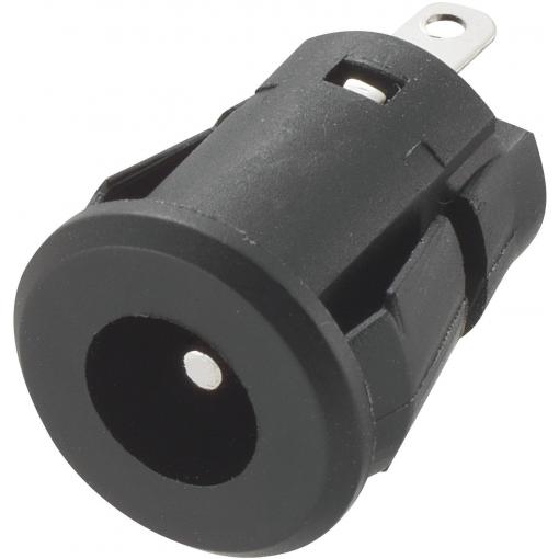 TRU COMPONENTS nízkonapěťový konektor zásuvka, vestavná vertikální 5.8 mm 2.1 mm 1 ks