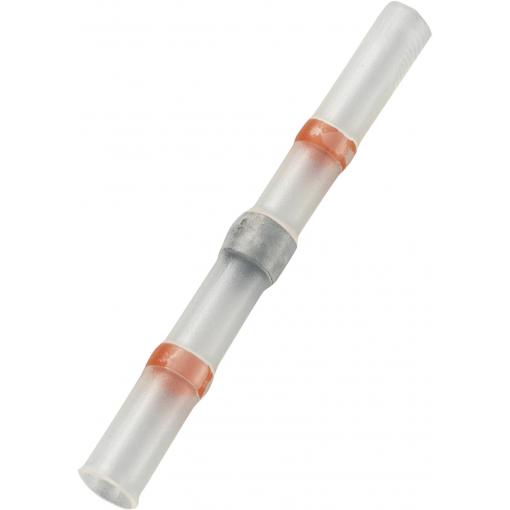 TRU COMPONENTS 736373 krimpovací spojka se smršťovací bužírkou 0.304 mm² 0.705 mm² plná izolace červená 1 ks