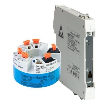 Endress+Hauser Teplotní čidlo, řada: iTEMP TMT71, typ vstupní: Termočlánek, RTD 85 °C 36V dc -40 °C -50 °C 200 °C