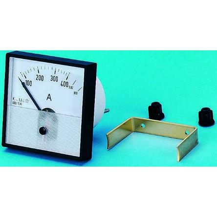 Analogový panelový ampérmetr PD72MIS5A2/2-001 0/200/400A 400 A, výška výřezu: 72 mm St., šířka výřezu: 72 mm Pohyblivé