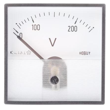 Analogový voltmetr, řada: PD7 St. až 40 °C 72 mm 72 mm HOBUT