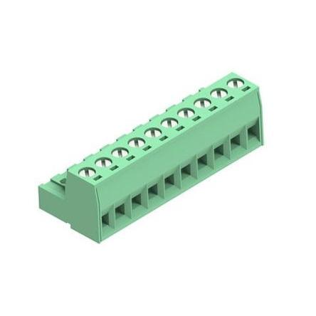 Molex Zásuvný blok Terminal, řada: 39520, rozteč: 5 mm, počet řad: 1, počet kontaktů: 10, orientace těla: Horizontální,