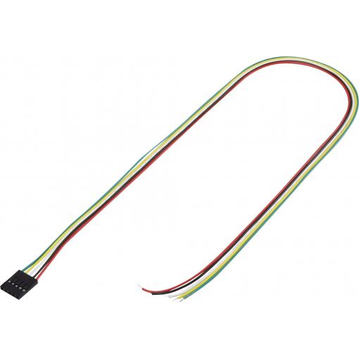 TRU COMPONENTS zásuvkový konektor s vodiči 5, rozteč 2.54 mm, 1244005, 1 ks