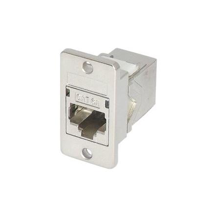 Spojka, řada: SGACK Nestíněný RJ45 Cat6a, Spojka pro montáž do panelu TUK Limited
