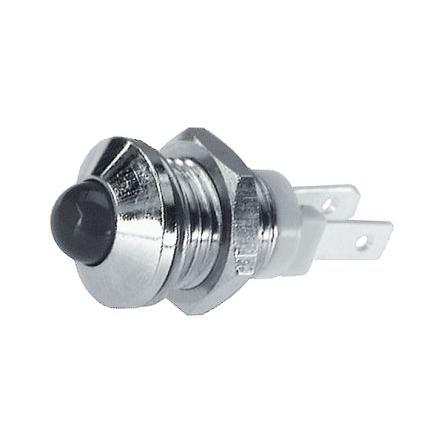 Indikátor pro montáž do panelu Červená, typ žárovky: LED Signal Construct 3V 8.2 mm, IP40