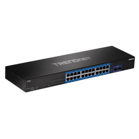Ethernetový přepínač, model: TEG-30262 28portový 10Gbps Trendnet Neřízený
