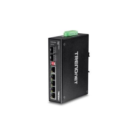 Průmyslový ethernetový přepínač, model: TI-G62 6portový 1Gbps Trendnet Neřízený Napájení přes síť Ethernet
