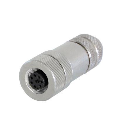 Kulatý průmyslový konektor, počet kontaktů: 8, Kabel, velikost: M12 Kubler, pohlaví kontaktu: Vnitřní Zásuvka, řada: