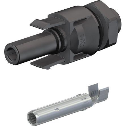 Staubli Solární konektor, řada: Cable Coupler MC4 Vnitřní Montáž do panelu Přípojka 39A Krimpovací kabel CSA 4mm², 1500V