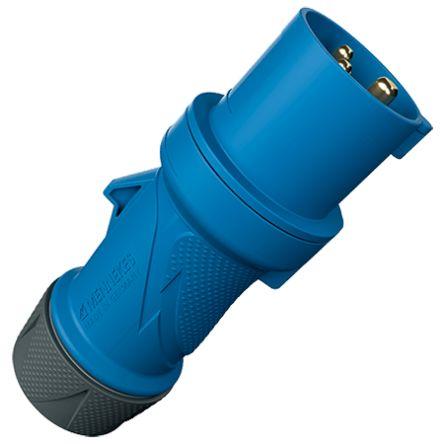 MENNEKES Přípojka, řada: PowerTOP Xtra, IP54, formát pólů: 3P, orientace těla: Rovný barva Modrá, 230V 32A