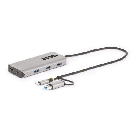 StarTech.com Dokovací stanice, Thunderbolt 3, počet zobrazení: 2, 4 k, video připojení: HDMI, standard: USB 3.2
